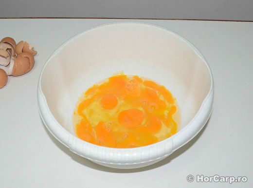 Oua pentru preparare boilies.